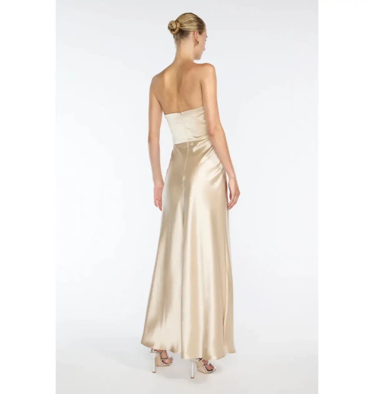 Manning Cartell Show Me Love Strapless Gown Champagne Size AU 8 photo 3