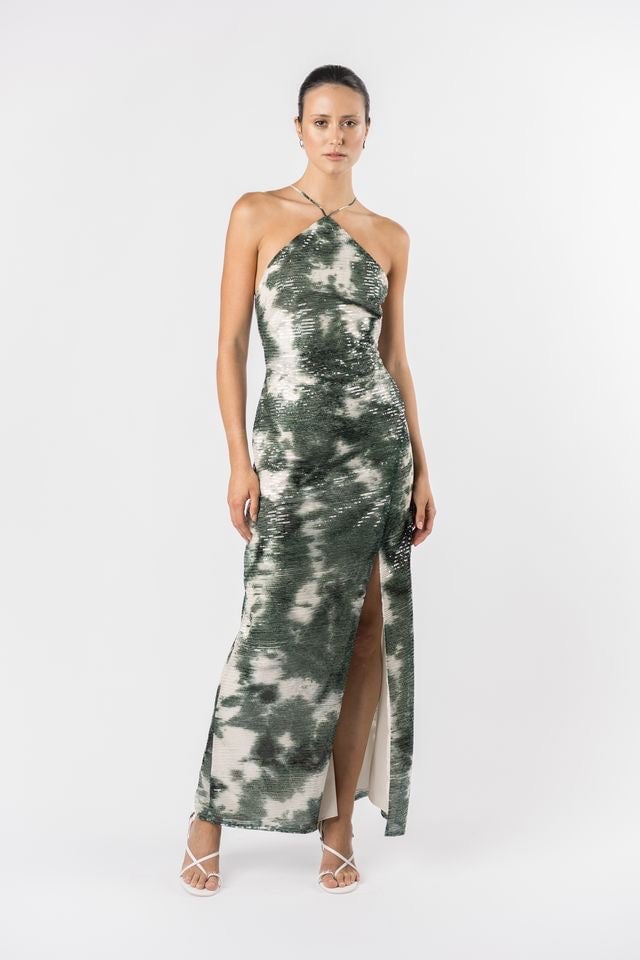 One Fell Swoop Yuki Maxi Dress - Midori Shibori photo 4
