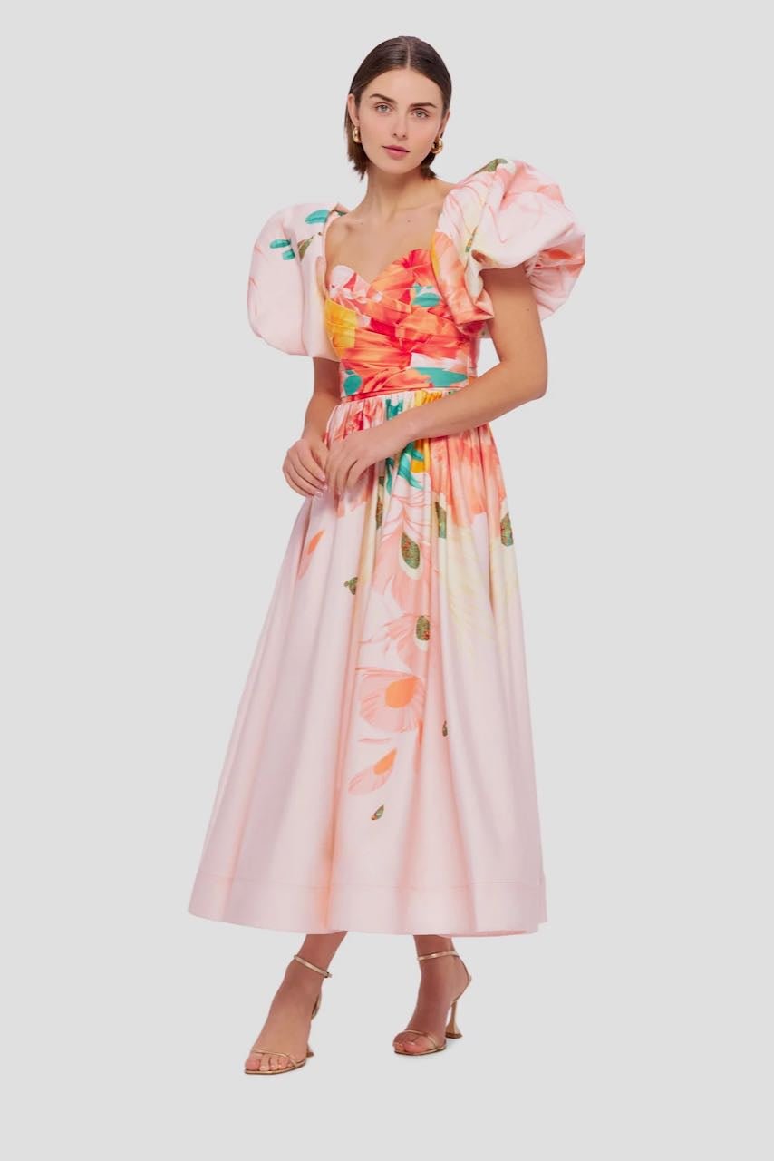 Leo Lin Maevis Midi Dress - Euphoria Print photo 2
