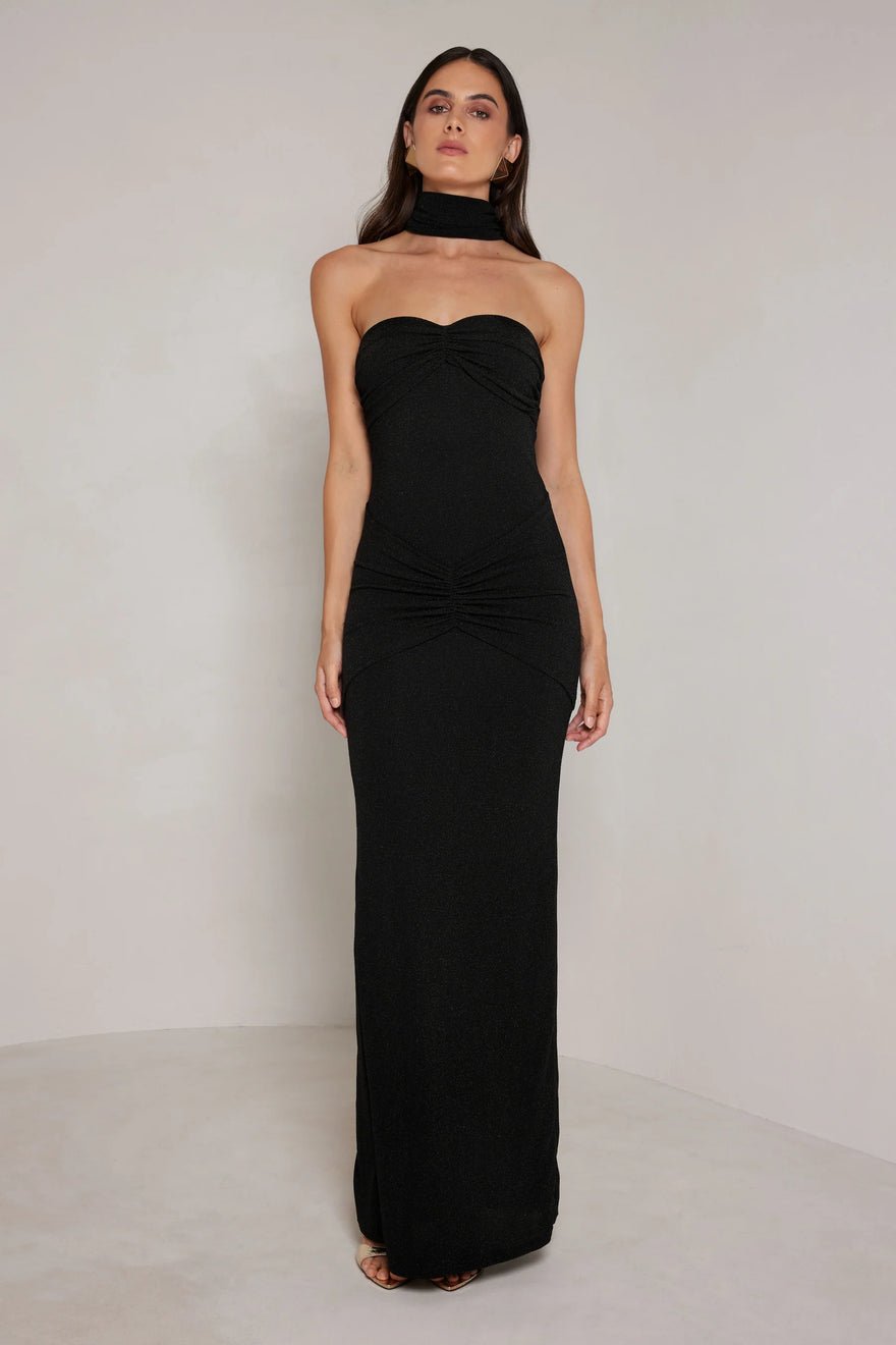 Elle Zeitoune Celeste Dress - Black photo 3