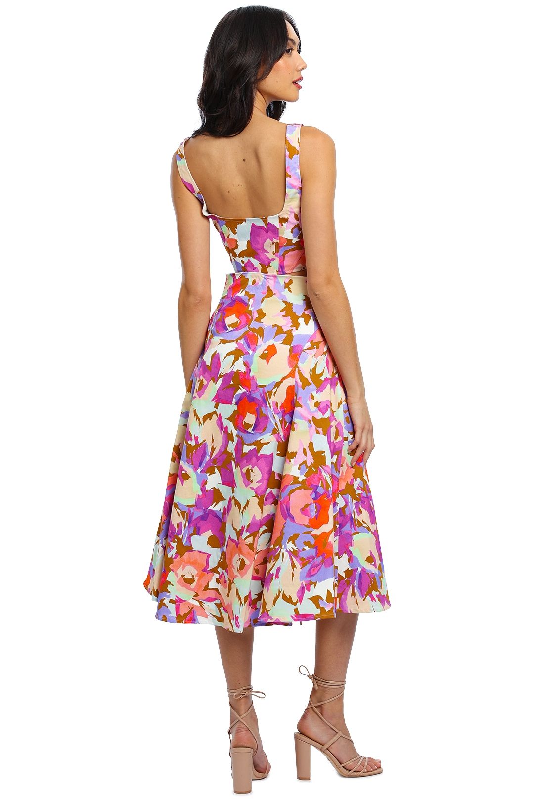 Dawn Top and Dasia Skirt Set - Abstract Floral photo 3