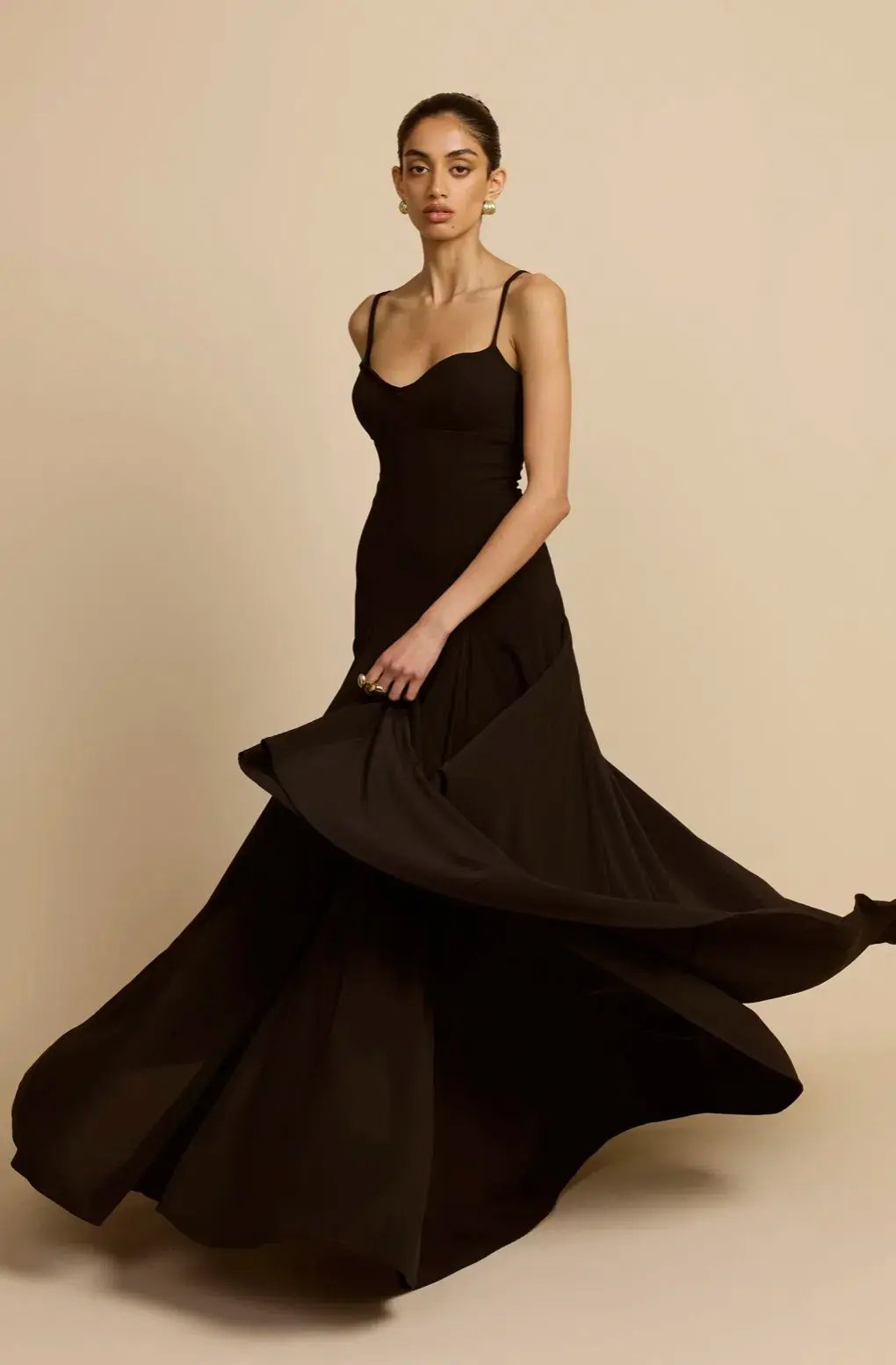 Arcina Ori Paloma Maxi Dress in Black Size 8 photo 3