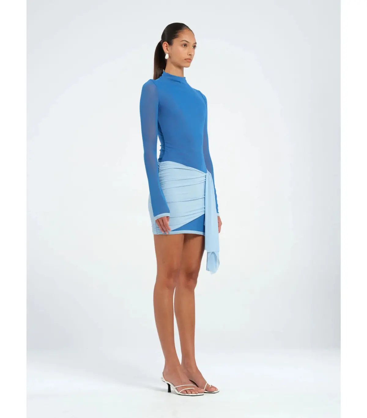 Benni Kingsley Mini Dress Blue Size AU 8 photo 2