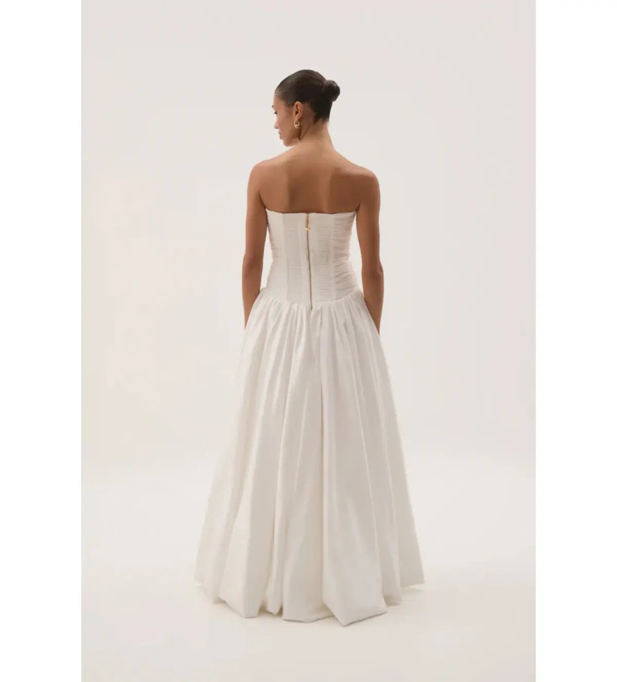 Aje Violette Bubble Hem Maxi Dress Ivory Size AU 12 photo 3