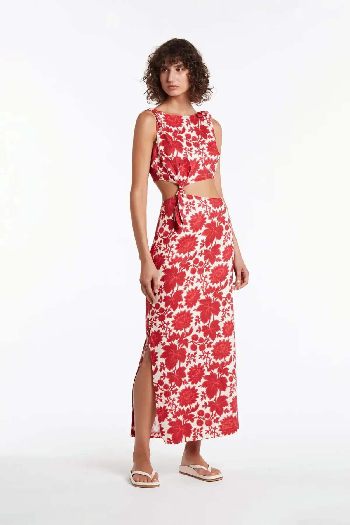 Sir the Label Cinta Knot Dress  Valetina Print Size 6 photo 3