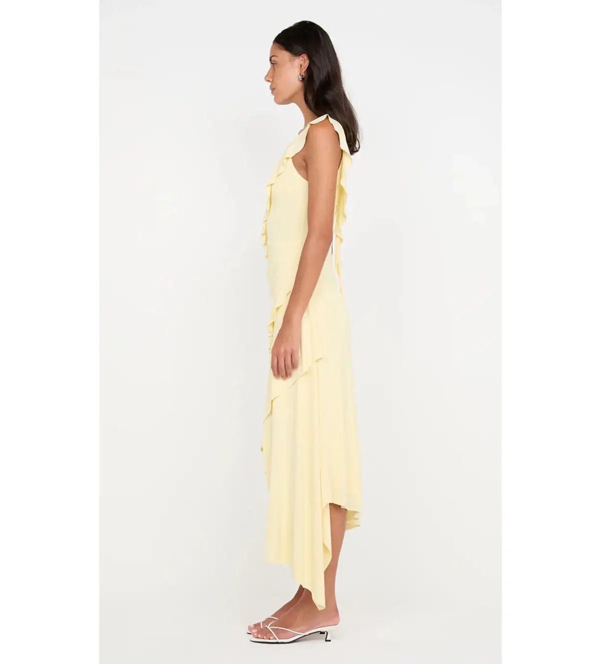Bec and Bridge Marnie Asym Asymmetrical Dress in Yellow Size 10 photo 3