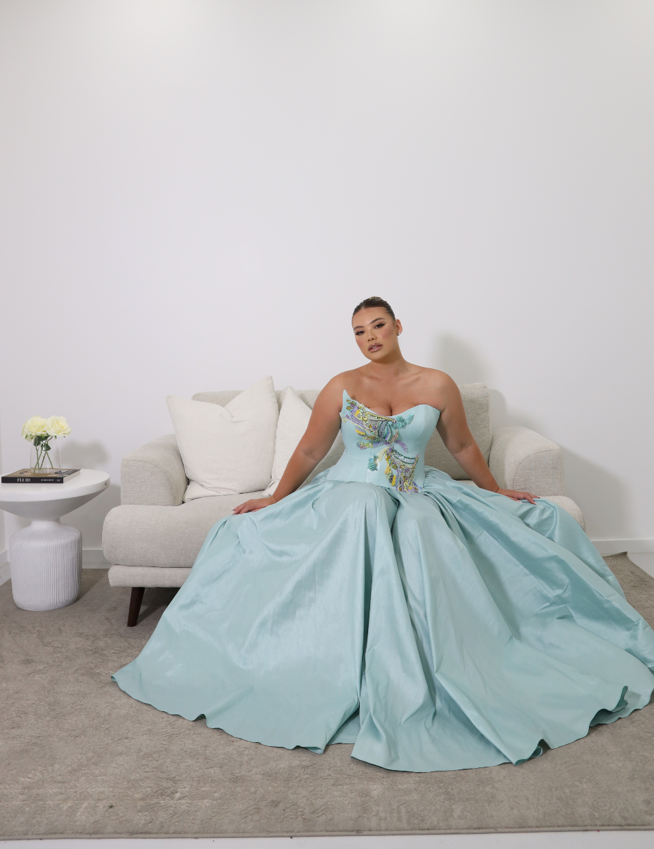 AQUAZZURA GOWN BLUE photo 4
