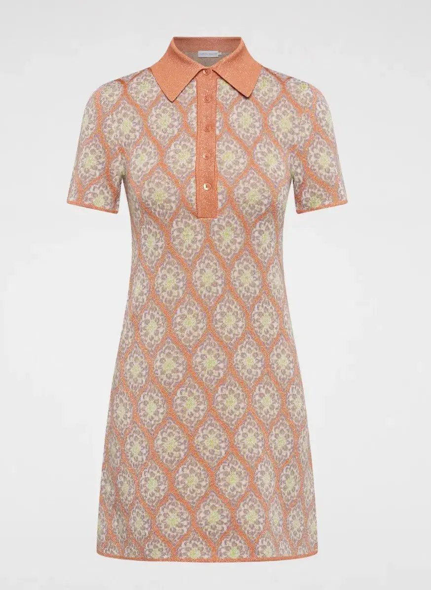 Scanlan Theodore Knit Brocade Mini Dress Print Size S / AU 8 photo 2