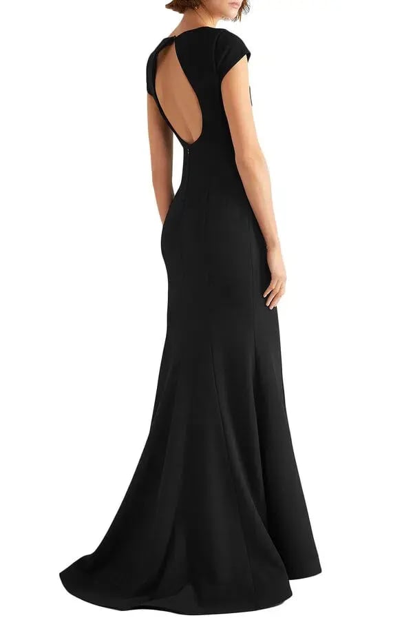 Rebecca Vallance Adriatic Open Back Gown - black size 6 photo 2
