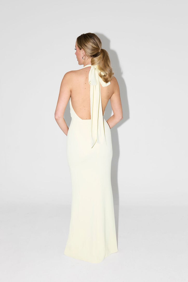 Odd Muse The Ultimate Muse Tie Neck Maxi Dress - Butter Cream photo 3