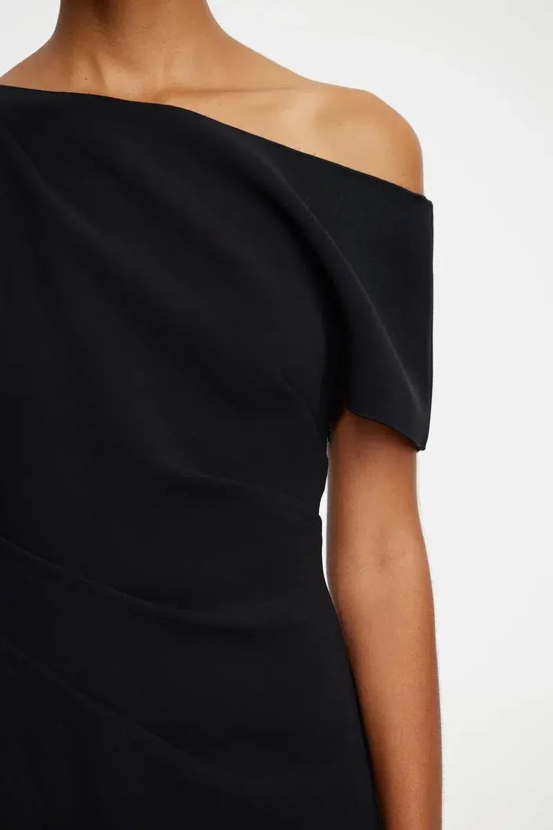 Acler Sudden Midi Dress Black Size 8 photo 2