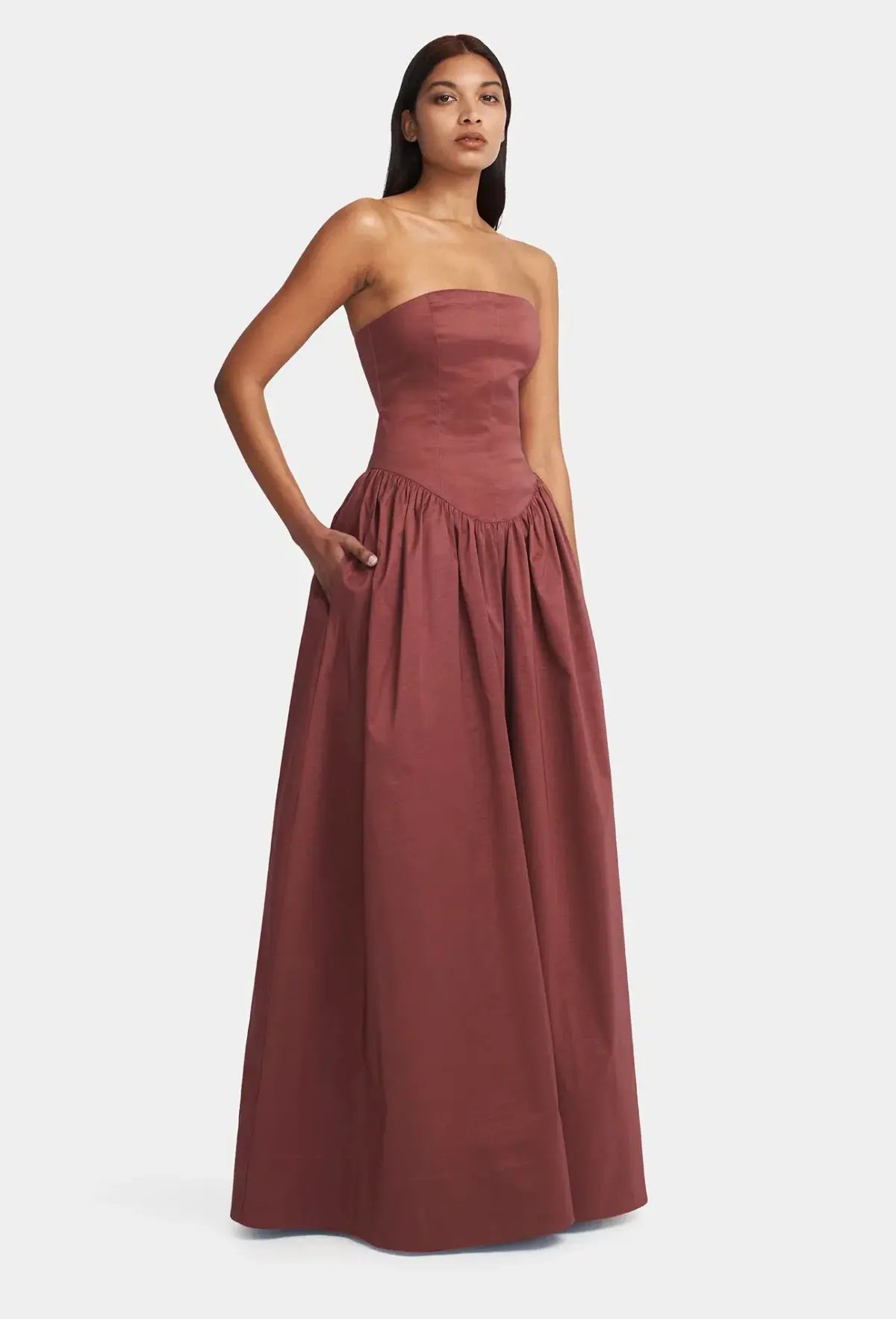 Hansen And Gretal Audrey Gown Pinot Size 10 photo 3