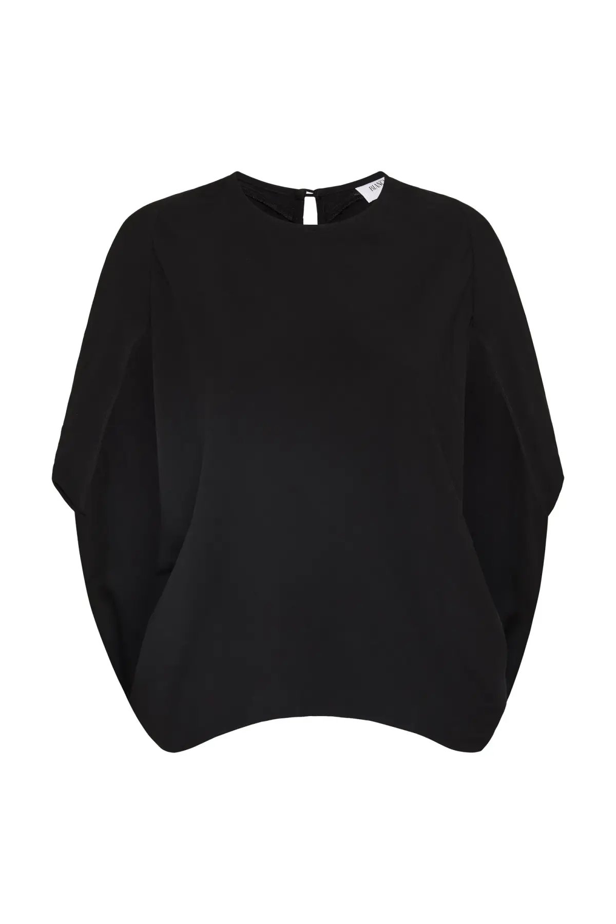 Bianca Spender Crepe Crawford Top Black Size 8/S photo 8