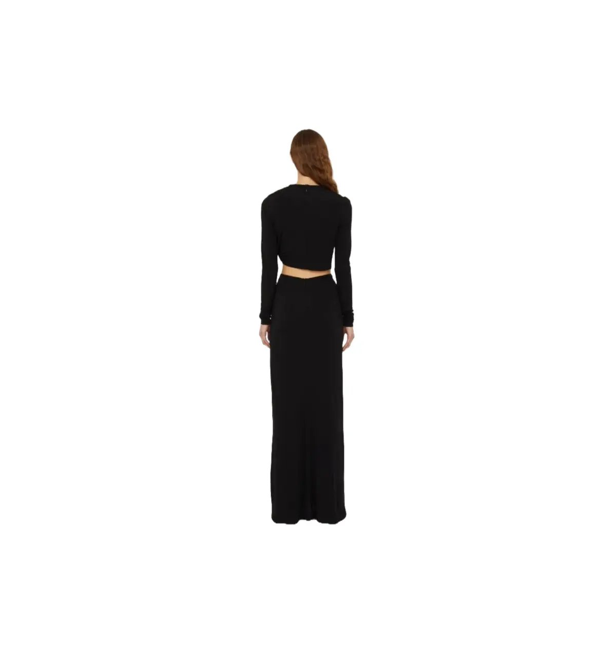 Christopher Esber Bezel Quartz Ruched Skirt Black Size 8 photo 3