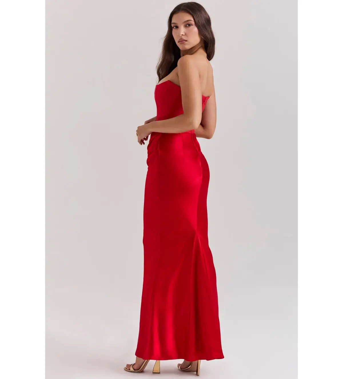 House of CB Persephone Maxi Dress Red Size M/AU 10 photo 6