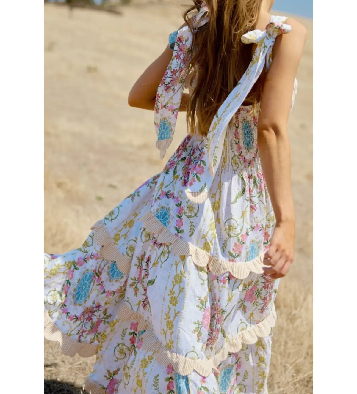 Binny Down The Rabbit Hole Dress in Fluer De Lys Print Size AU 8 photo 3