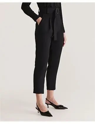 Saba Dharma Belted Slim Pants in Black Size AU 4 photo 8