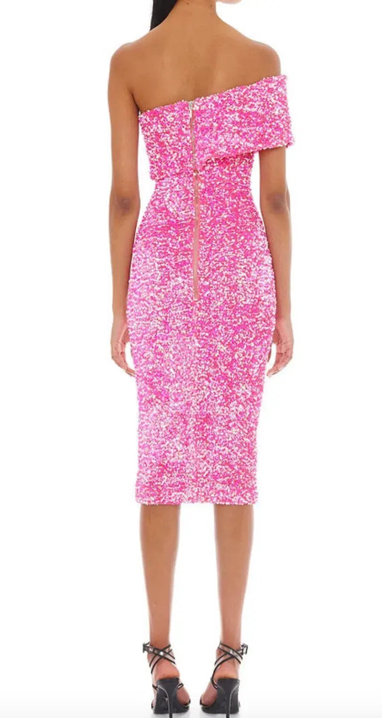Eliya The Label Alyssa Sequin Dress Pink Size XS / Au 6 photo 3