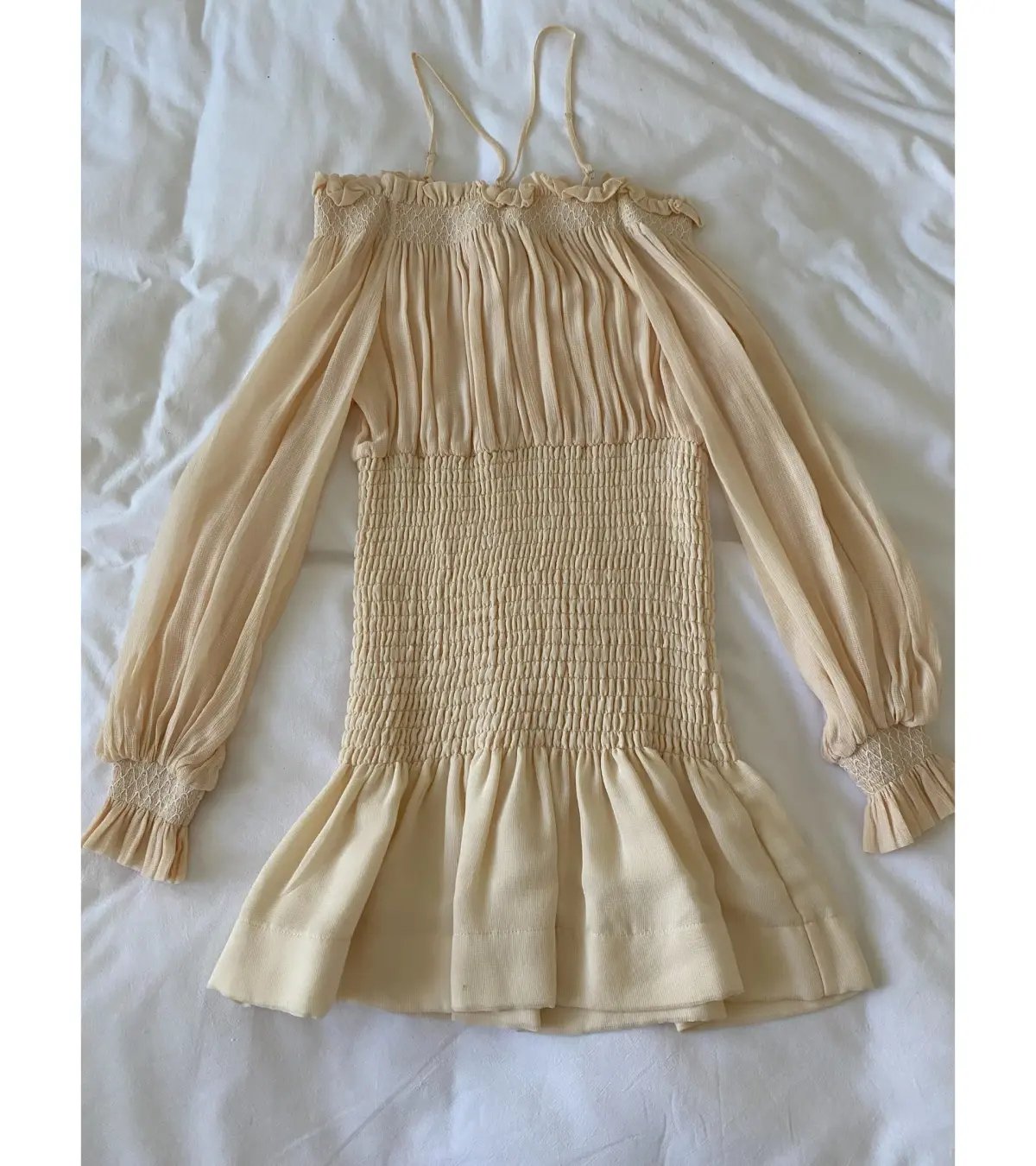 Alice McCall You're The Best Beige Dress Beige Size 10 photo 4