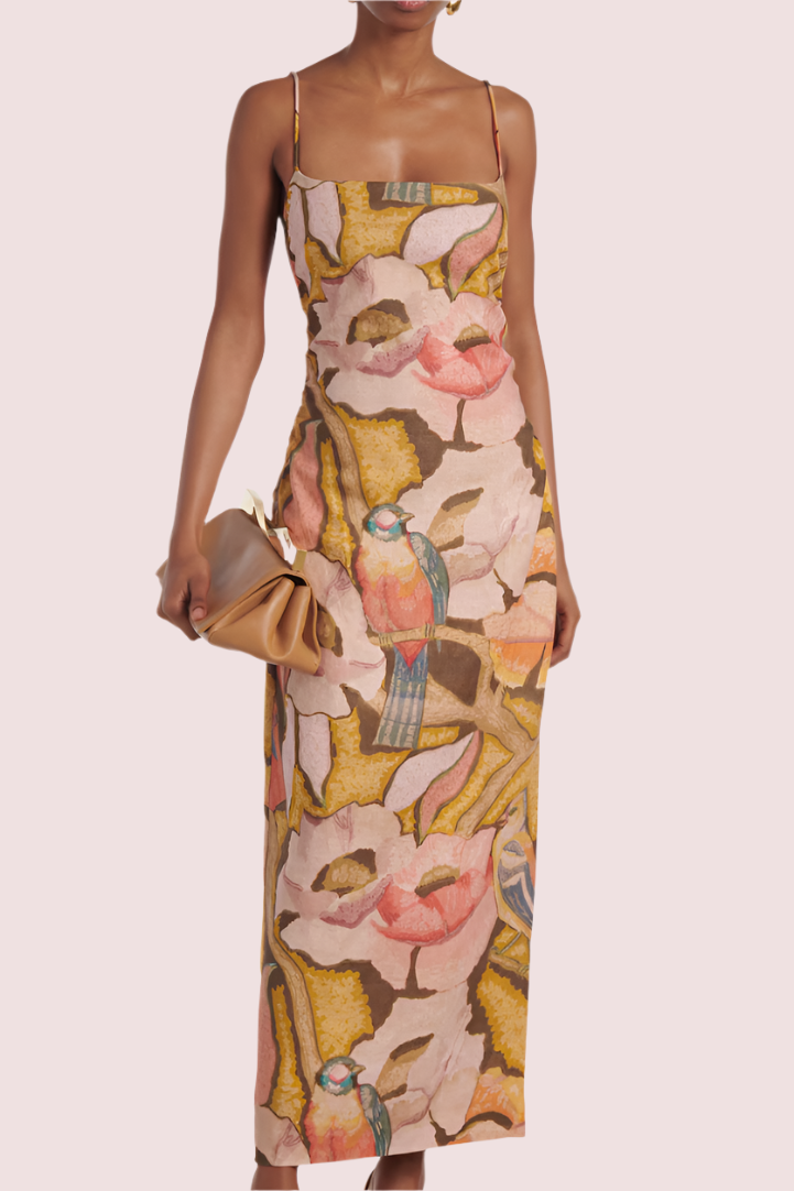 Sir The Label Talulah Column Dress Sanderling Floral photo 4