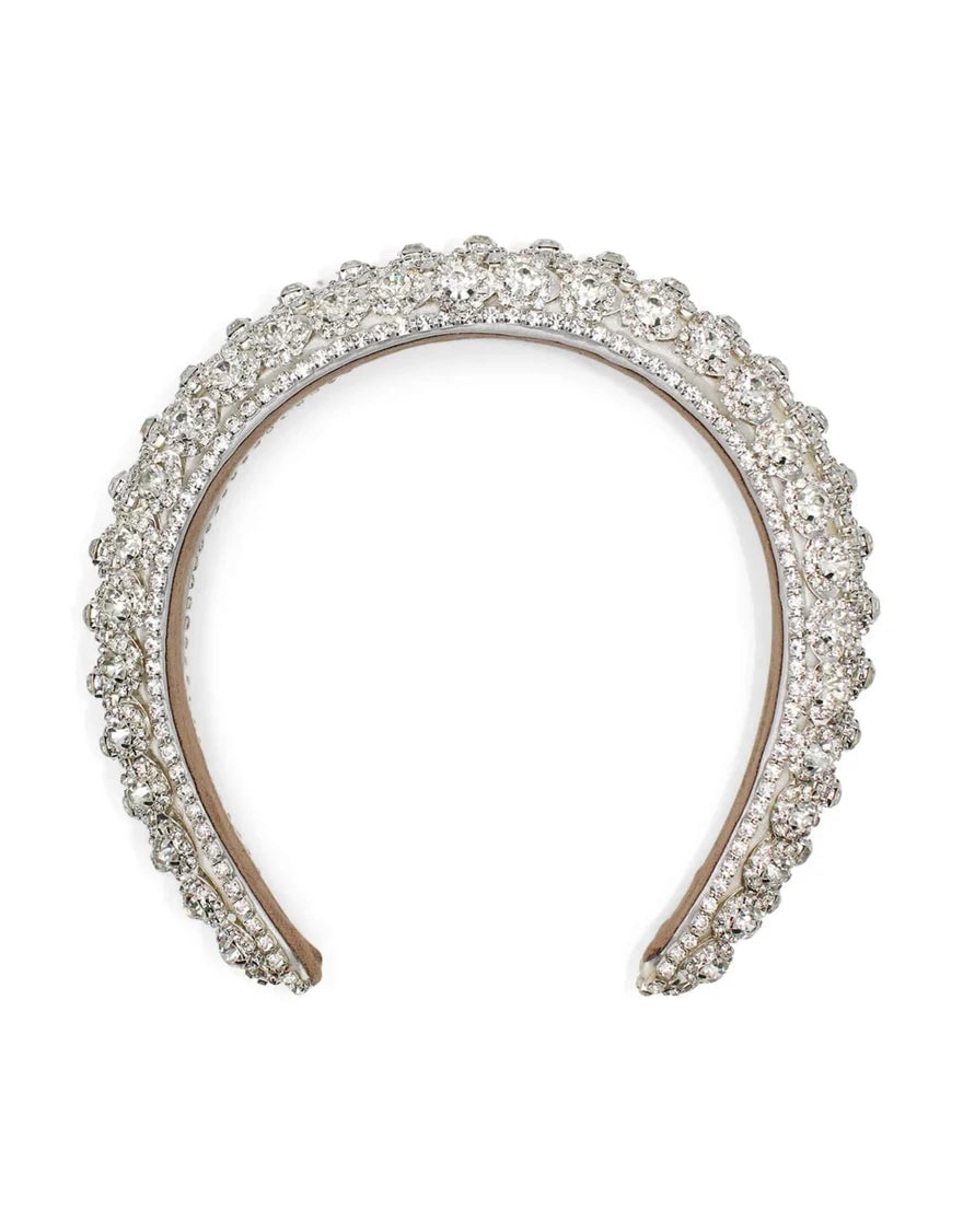 MORGAN & TAYLOR AVAH HEADBAND - WHITE & SILVER photo 2