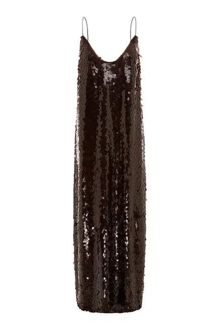Alemais Geanie Sequin Gown Chocolate Brown Size 8 AU photo 21