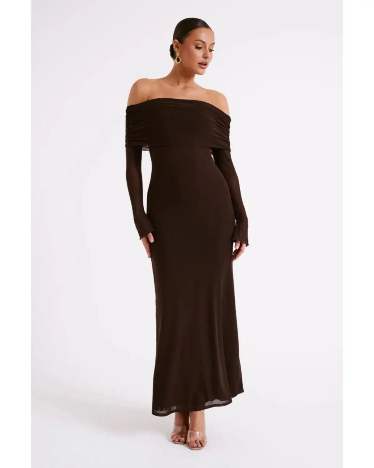 Meshki Josie Maxi Dress Brown Size S / AU 8 photo 2