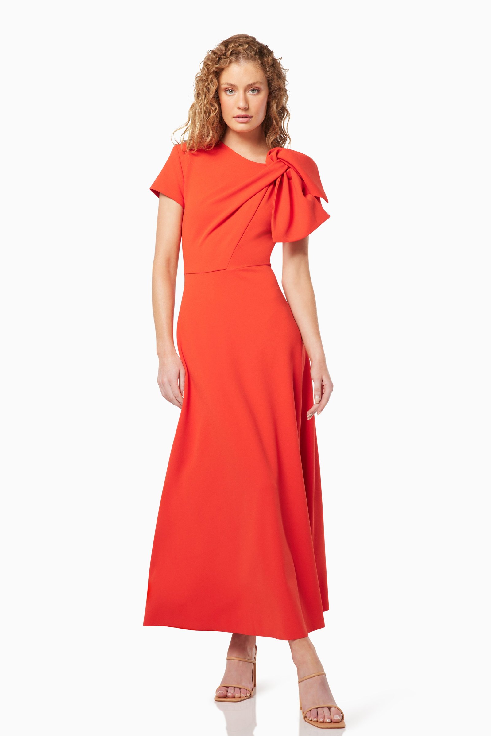 ELLIATT GALAXITE MAXI DRESS - ORANGE photo 7