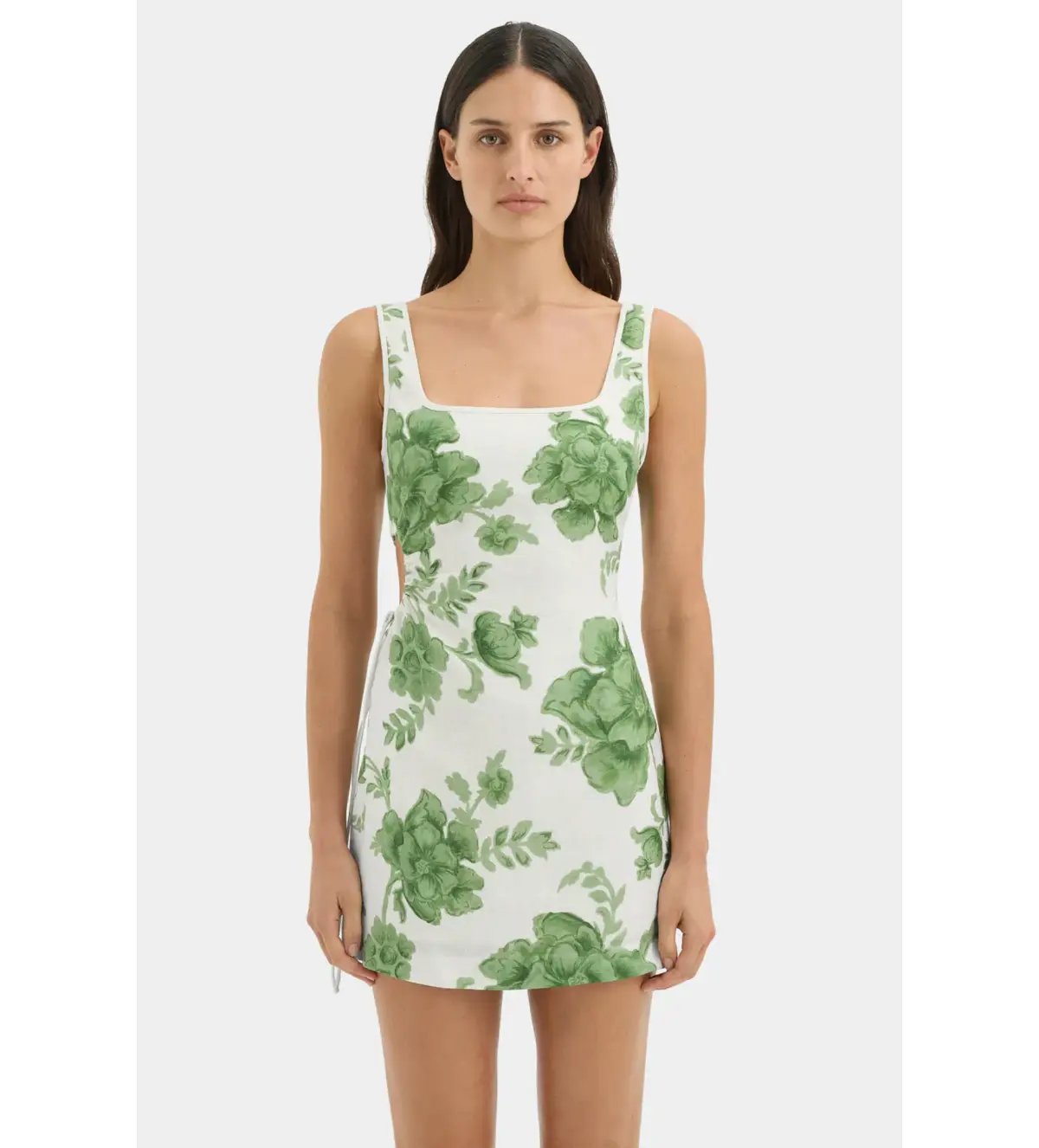 Sir the Label Gardella Cut Out Mini Dress Frisa Print Size 2 / AU 10 photo 2