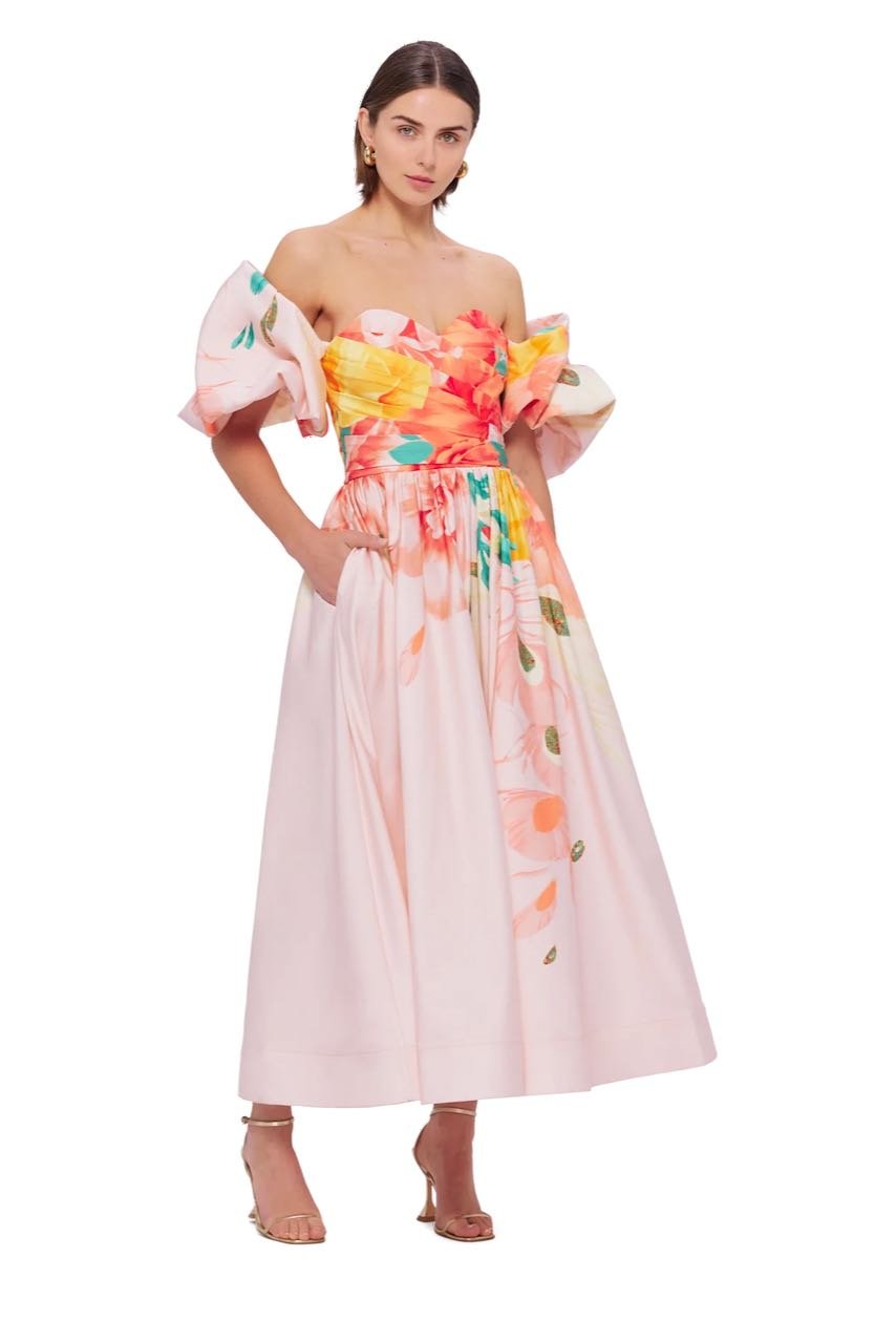 LEO LIN MAEVIS MIDI DRESS - EUPHORIA PRINT photo 5