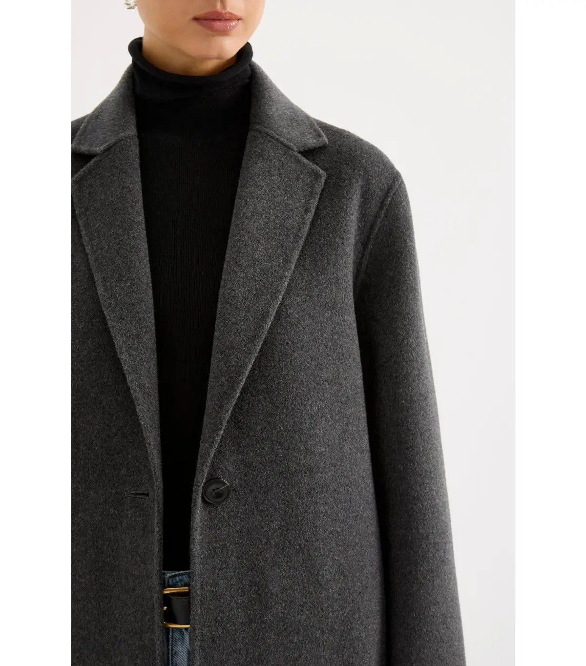 Nude Lucy Riley Wool Coat Charcoal Size XS / AU 6 photo 2