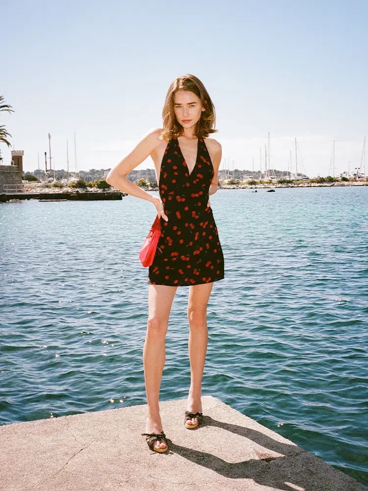Realisation Par The Leila Mini Dress Cherie Print Size 6 photo 2