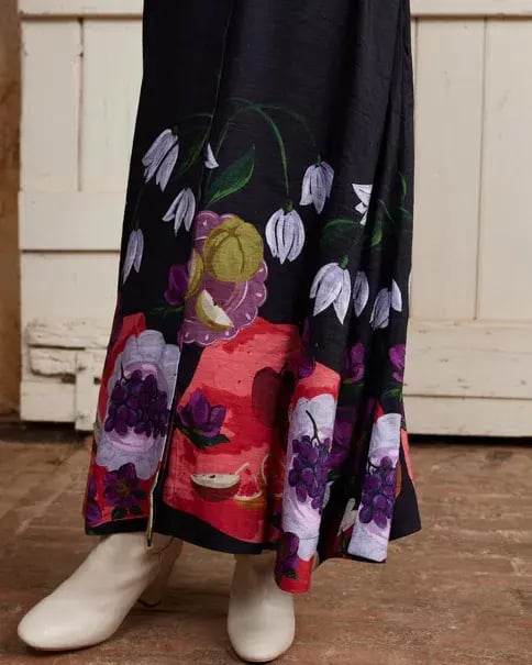 Binny  The Laden Table  Maxi Dress Print Size 14 photo 9