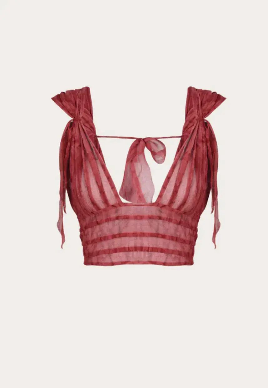 Ranaco Atelier Mini Top and Sirene Skirt Set Hibiscus Red Size S / AU 8 photo 4