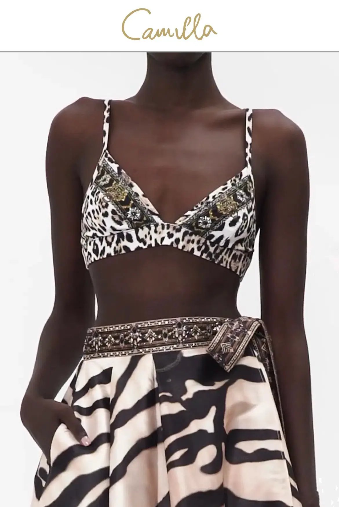 Camilla Jersey Turtleneck Tame My Tiger Black with Camilla Cool For Cats Soft Bra with Back Clip (AU16) photo 8