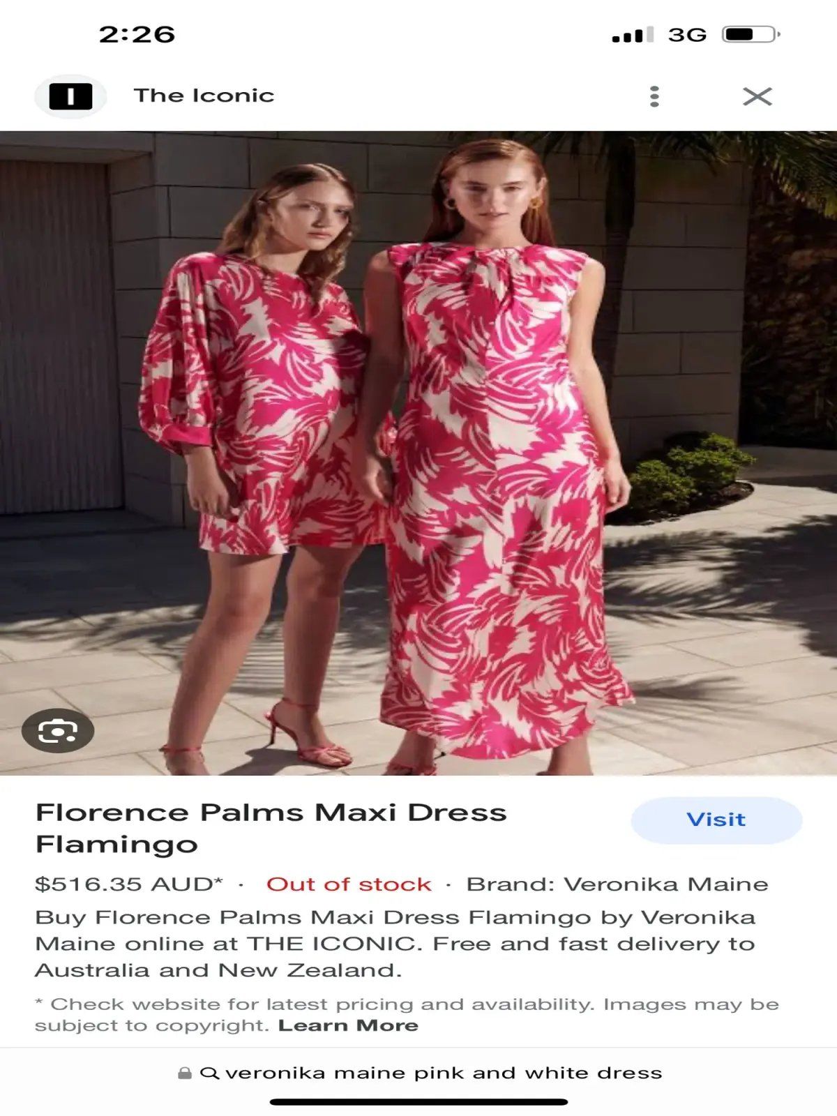 Veronika Maine Pink Maxi Dress Pink Size AU 8 photo 4