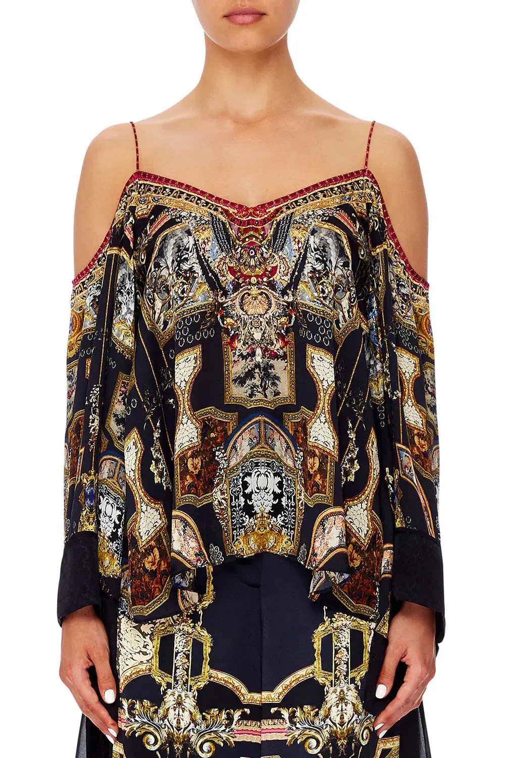 Camilla Flare Sleeve Top Midnight Meeting Size M / AU 12 photo 2