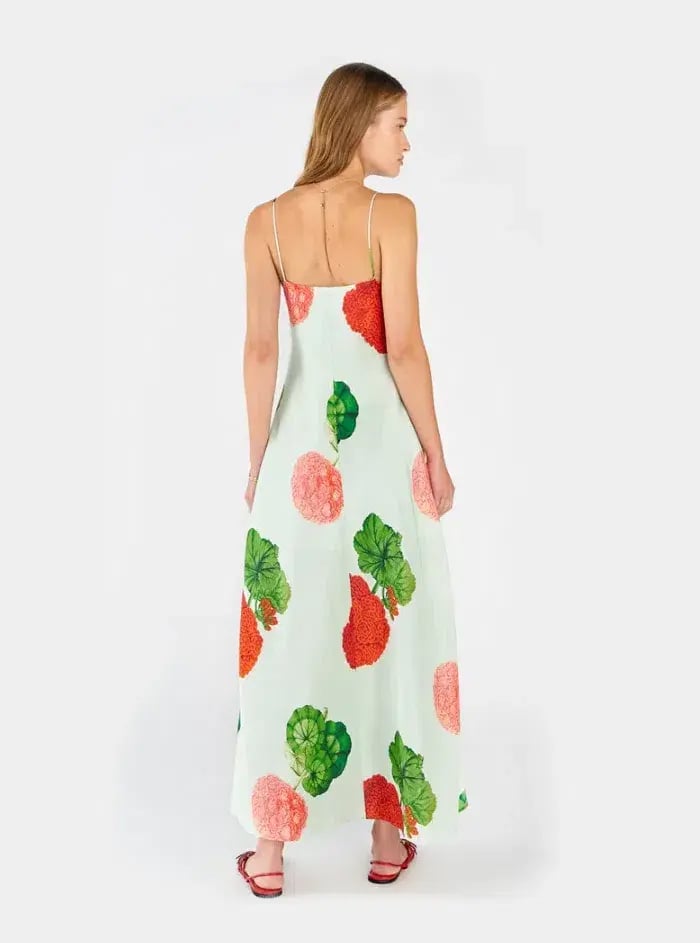 Oroton Posie Garden Print Slip Dress Floral Size 12 photo 2