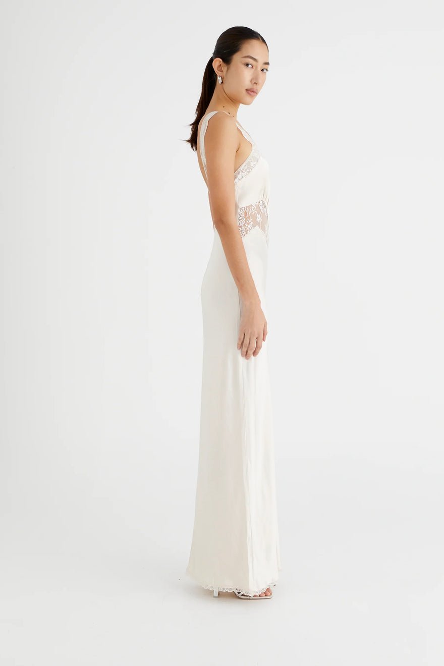 Benni Robbie Satin Slip Dress - Champagne photo 4