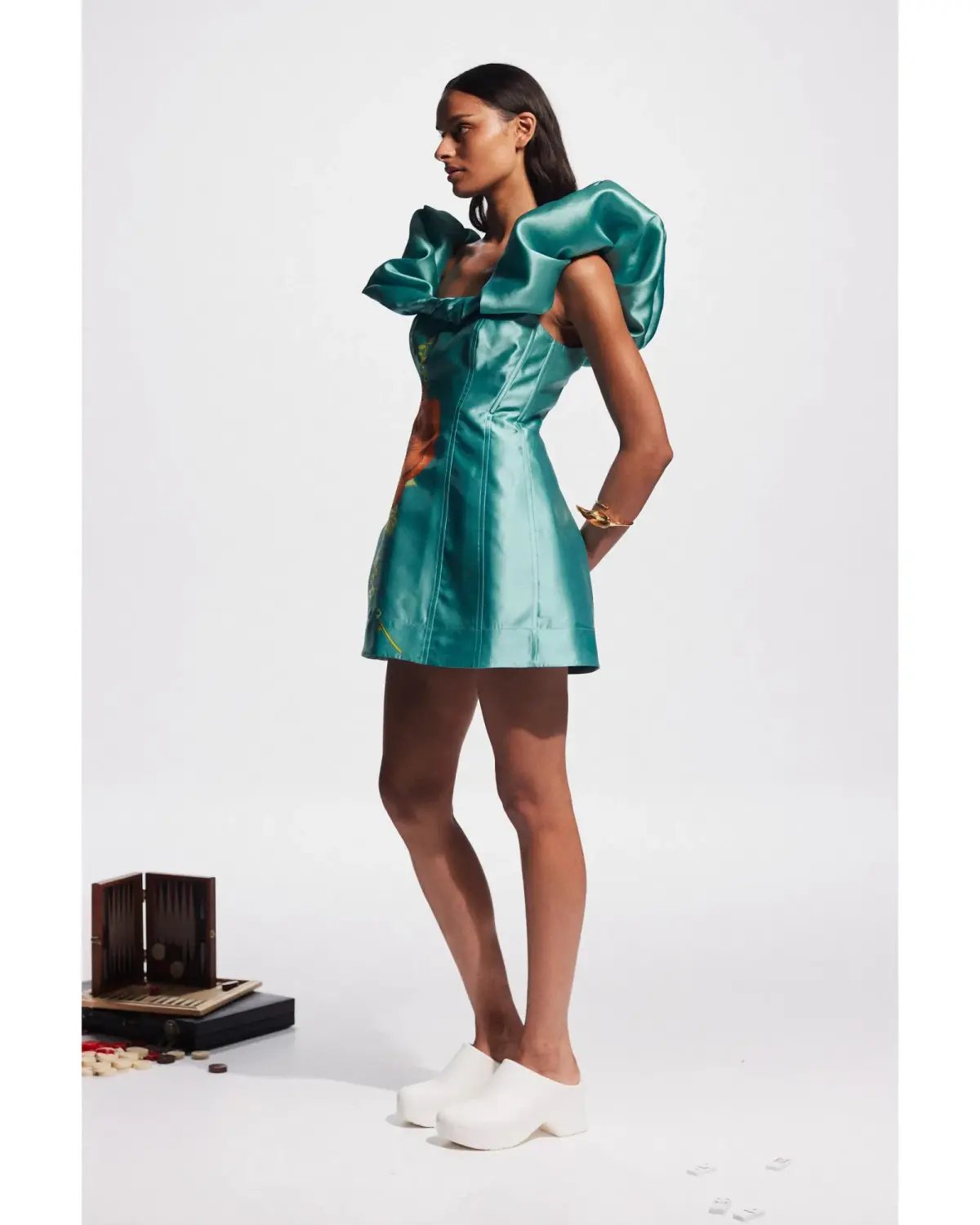 Alemais Regent Jade Mini Dress Jade Size AU 8 photo 2