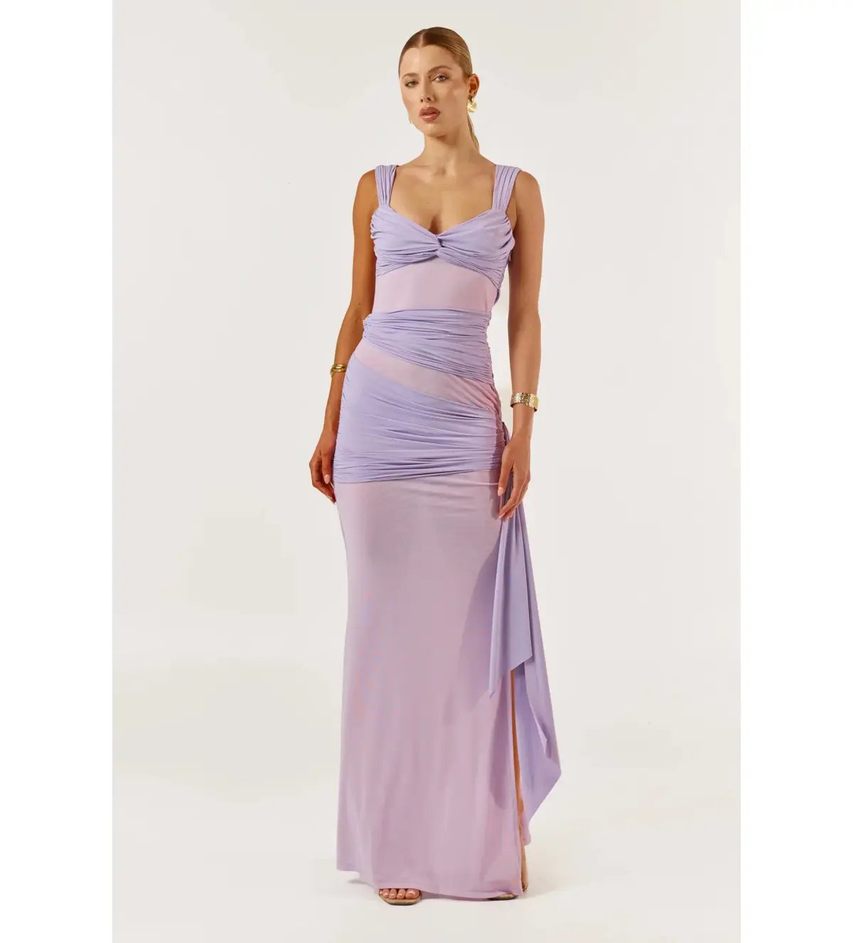 She is Olla Ariel Maxi Dress Lavender Size AU 8 photo 5