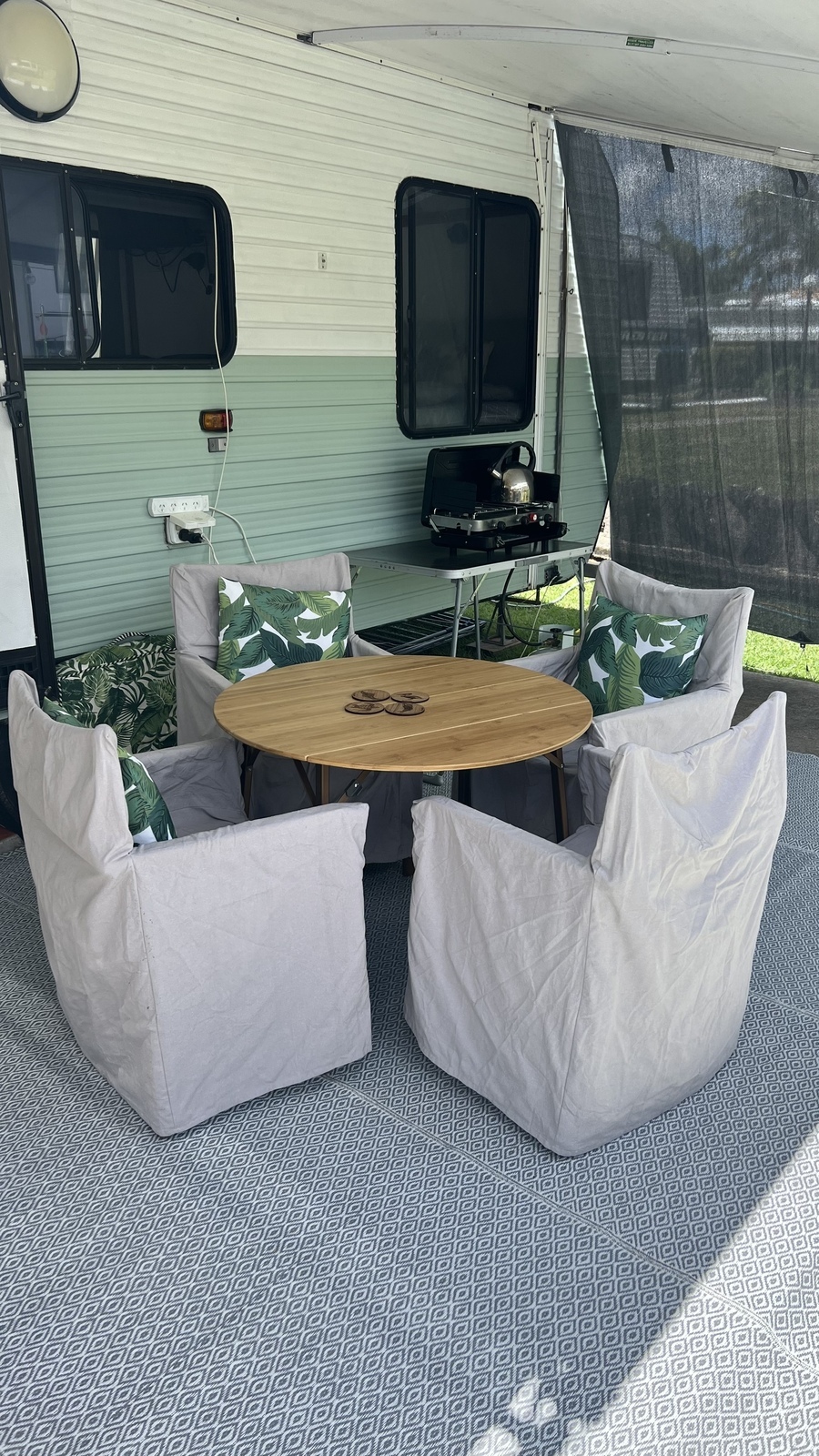 Hire 'Joie' for a relaxing Caravan experience photo 12
