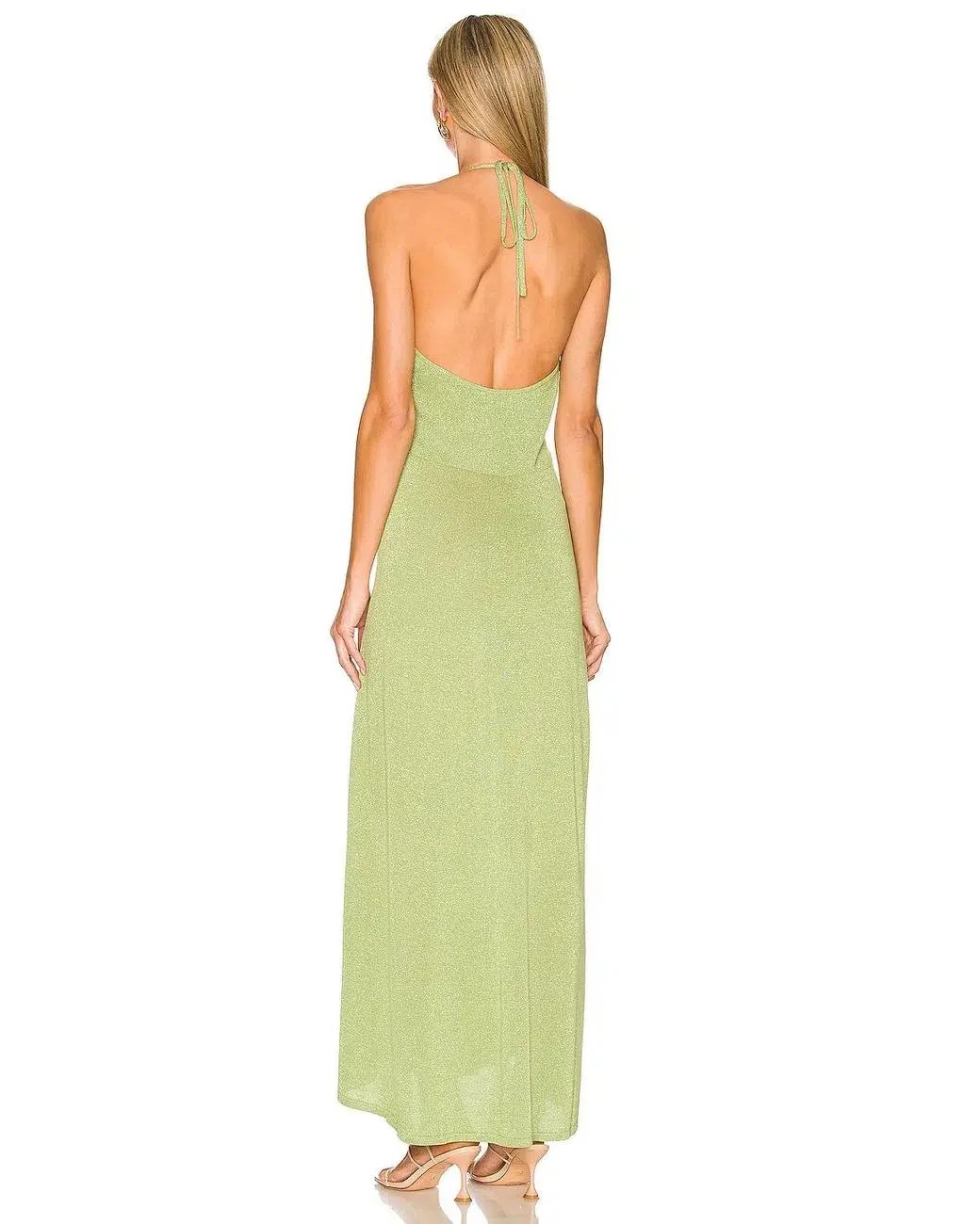 Bec and Bridge Indya Knit Maxi Dress Green Size 12 photo 3