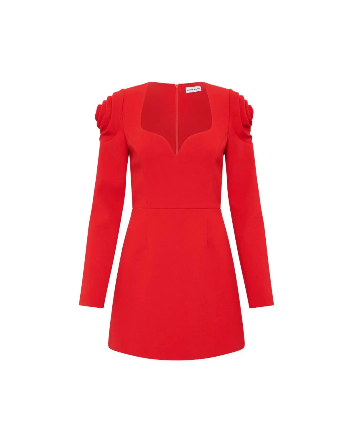 Rebecca Vallance Karina Long Sleeve Mini Dress Red Size 12 photo 3
