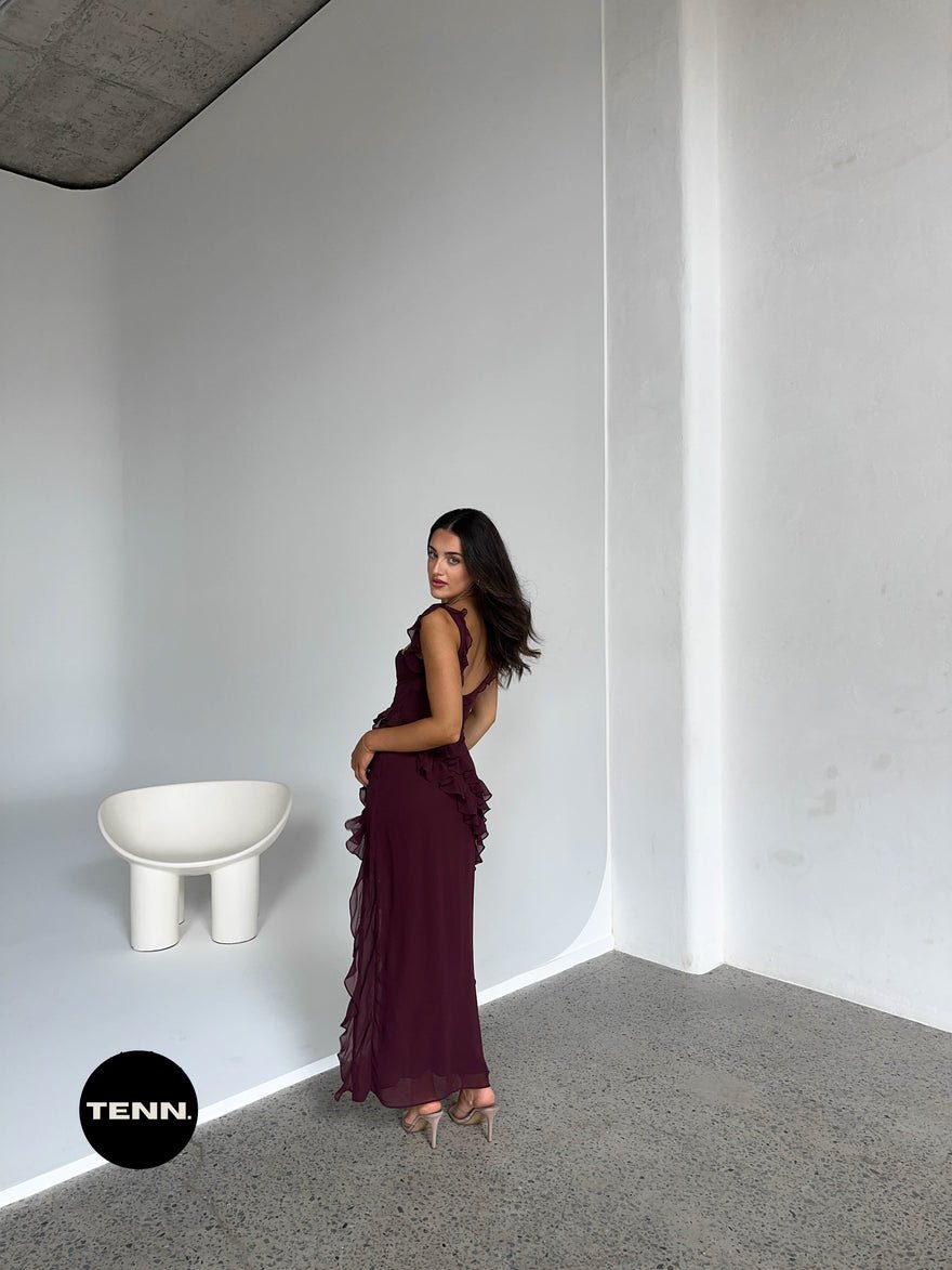 House of CB Ariela Dress - Mulberry photo 4
