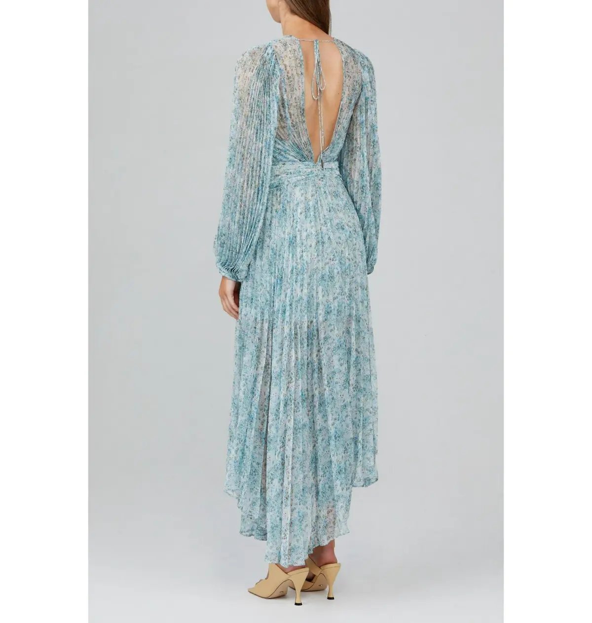 Acler Astone Midi Dress Blue Size AU 10 photo 2