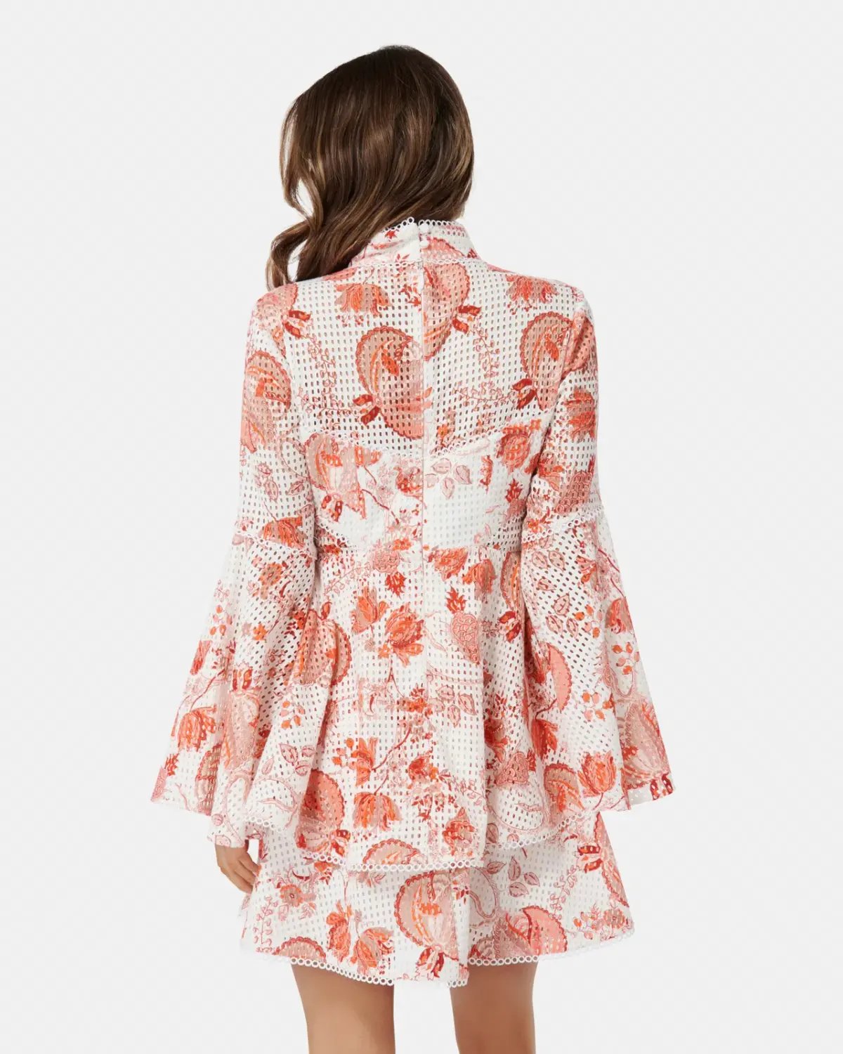 Thurley Chintz Print Broderie Mini Dress Floral Size 10 photo 2