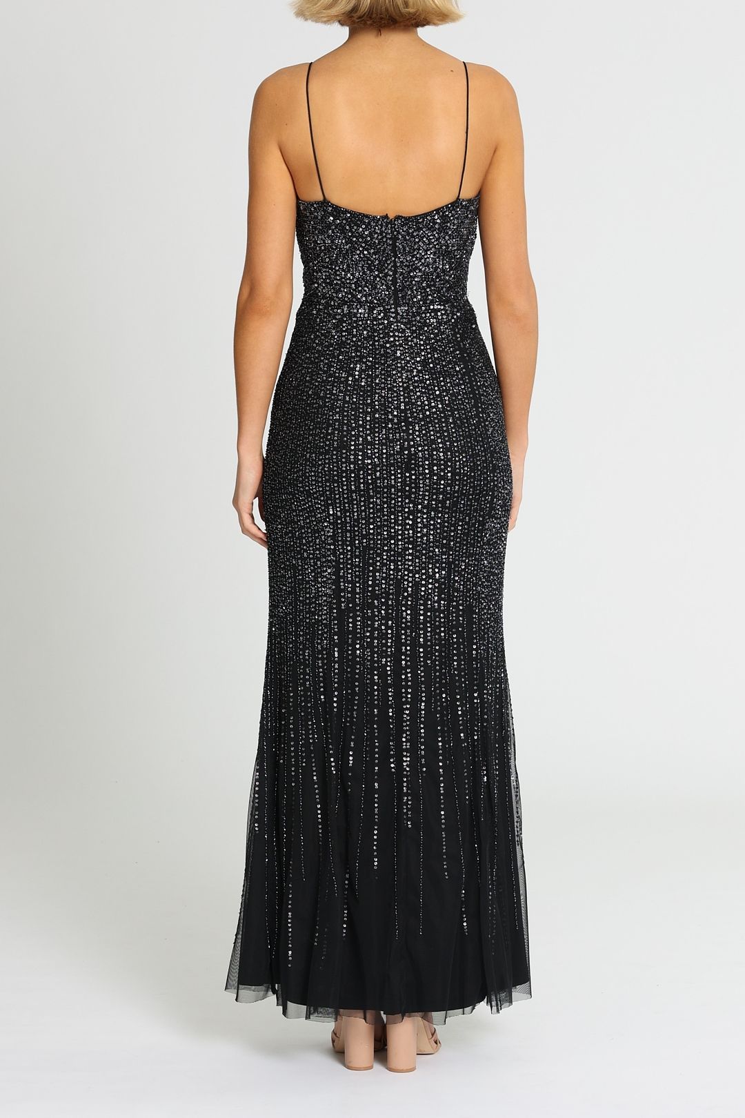 Long All Over Beaded Dress photo 3