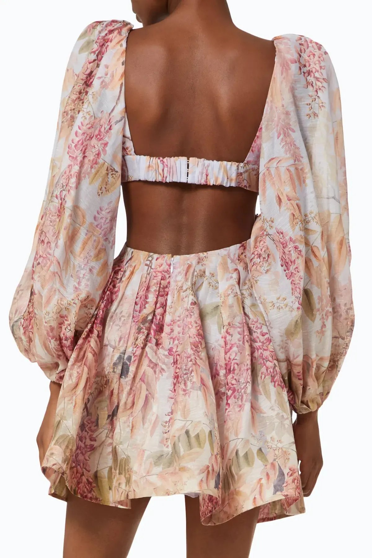 Zimmermann Botanica Bralette Mini Dress Milettia Floral Print Size 8 photo 2
