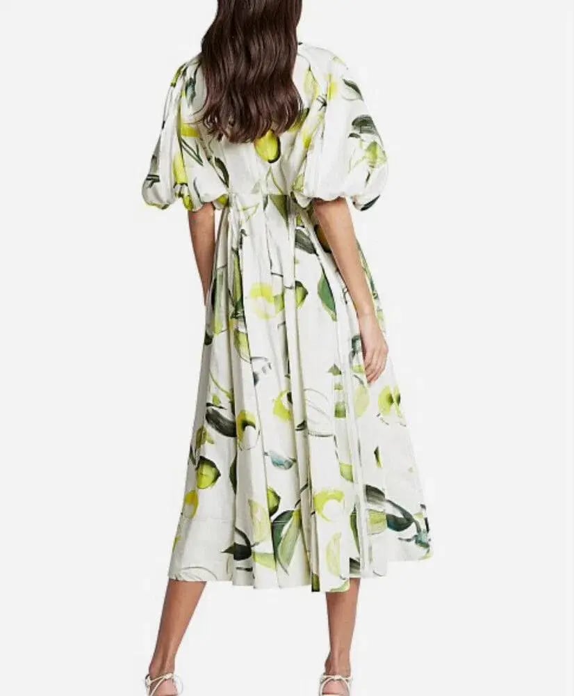 Aje Zest Midi Dress Print Size XS / AU 6 photo 3